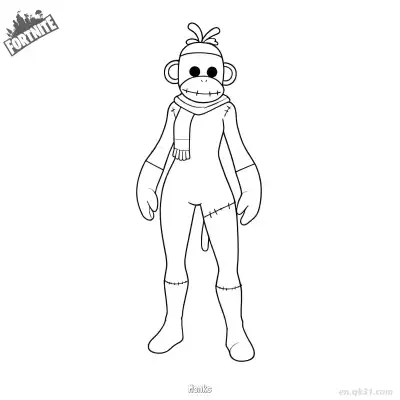 Free printable Monks 02 Coloring Page - Free PDF Printable Fortnite Coloring Sheets coloring page